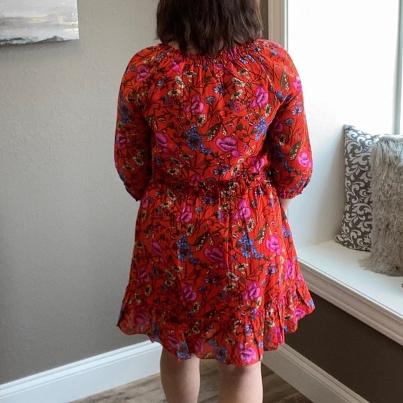 Red Flower Dress - Picture 2 of 2